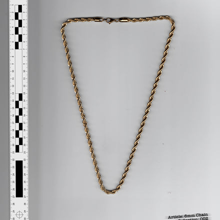 6mm Rope Chain - Gold